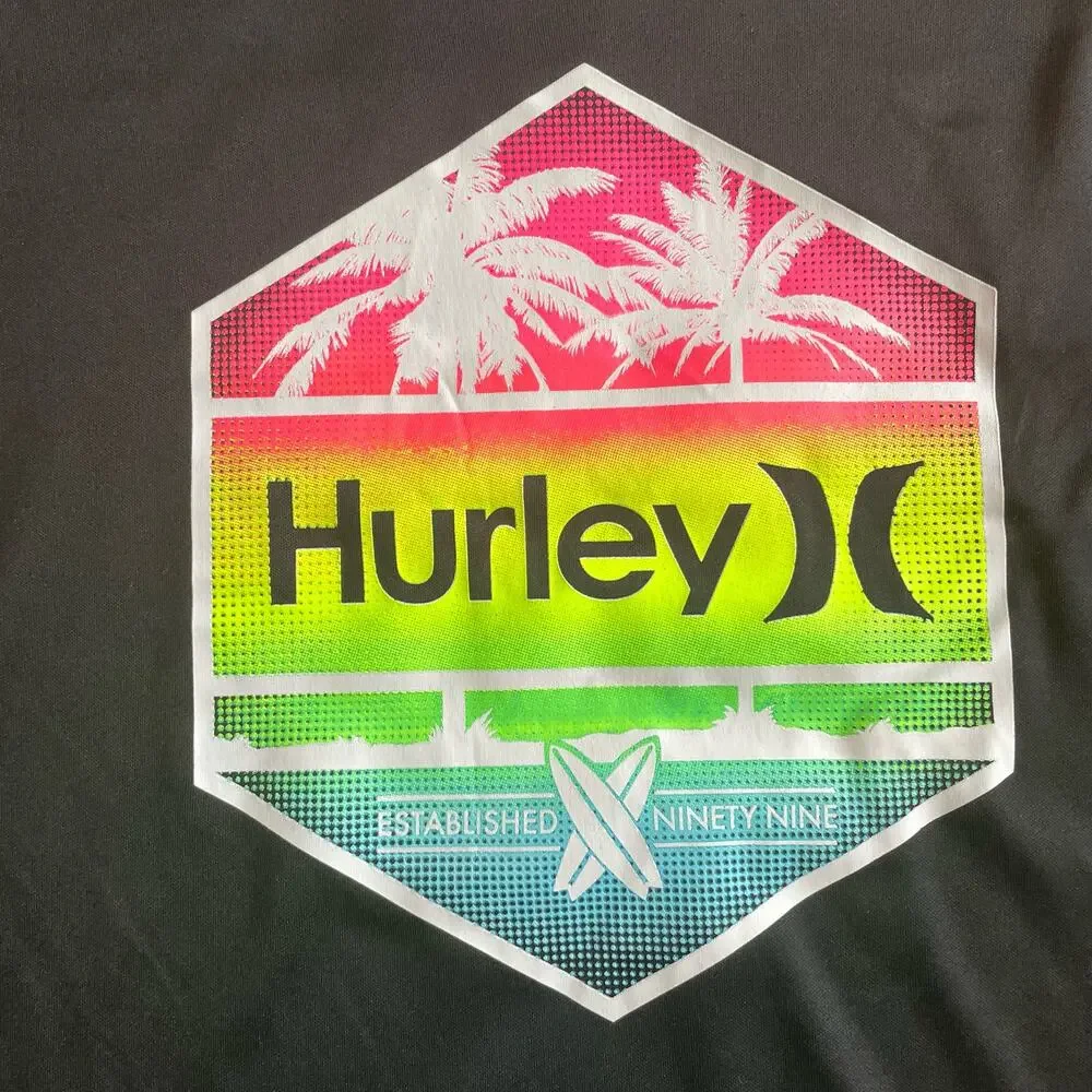 Black Hurley swim top